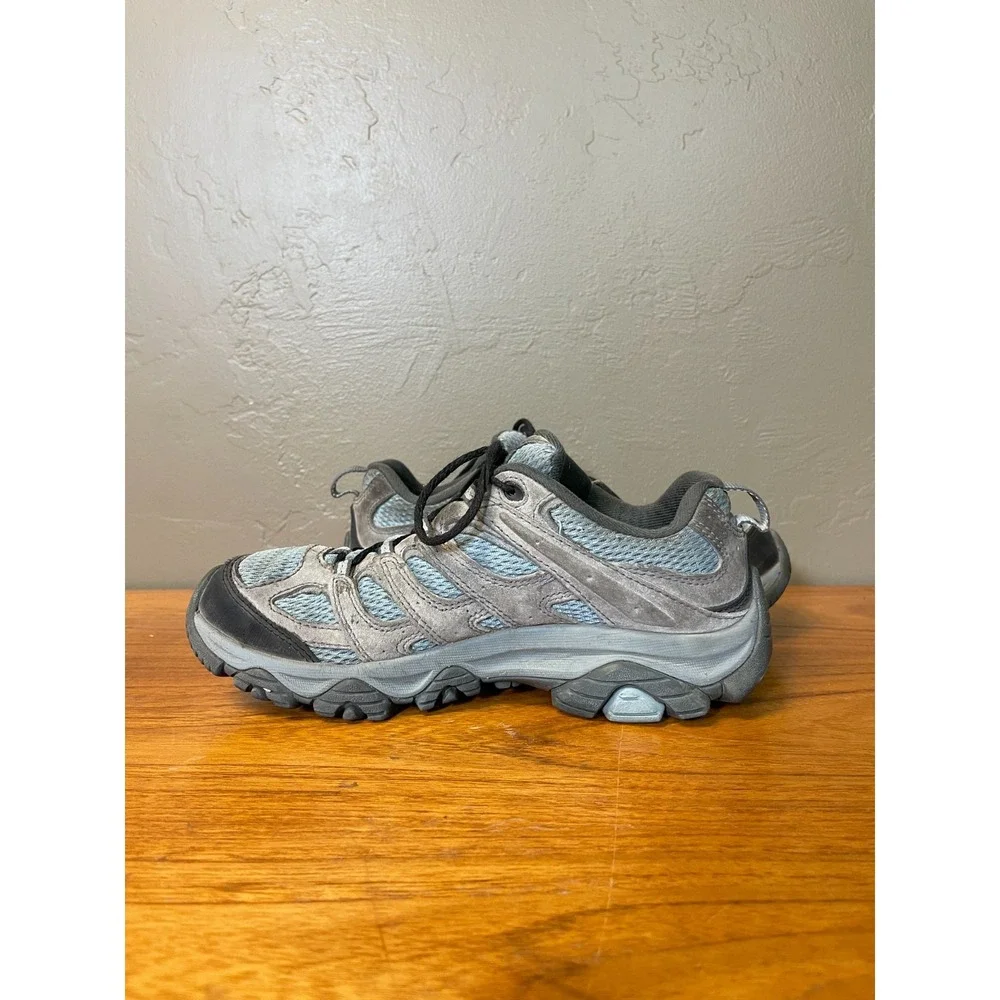 Merrell Moab 2 Hiking Shoes Womens 7.5 Blue Brown All Terrain Outdoor Trail